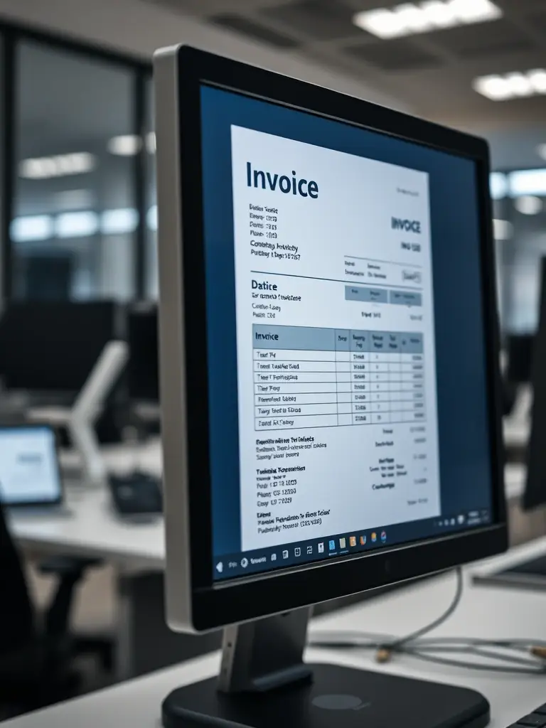 A screenshot of DocProStar accurately extracting data from a complex invoice, showcasing its advanced OCR and AI capabilities.